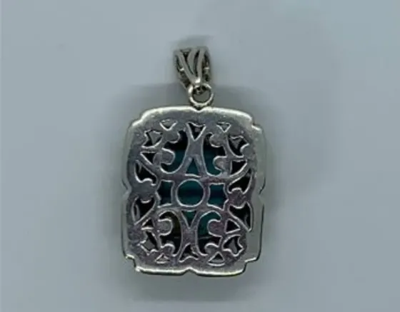 Ვერცხლის კულონი ფირუზით თბილისი