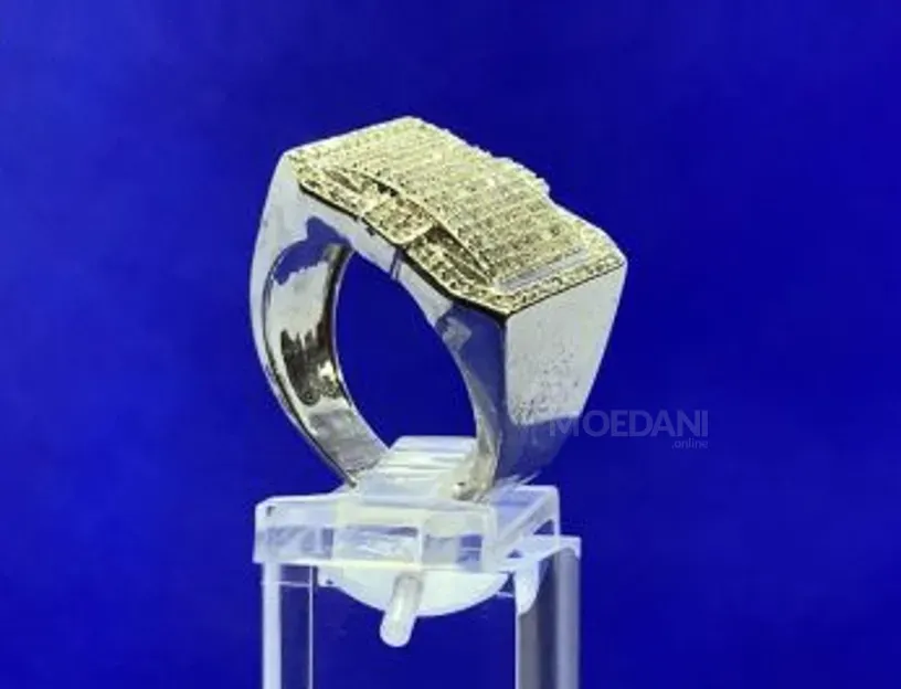 New solid silver ring with 2,00ctw diamonds Tbilisi - photo 1