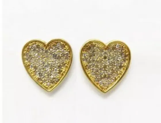 New silver plated earring with 1.36ctw diamonds Tbilisi
