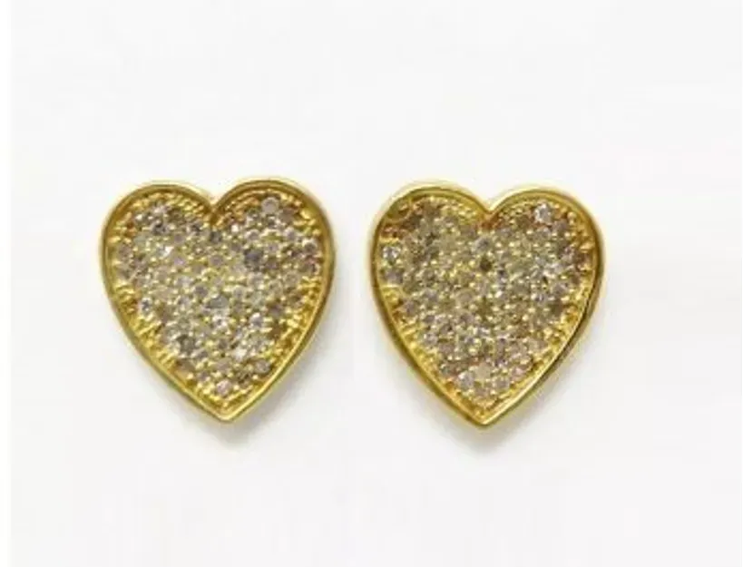 Ახალი ვერცხლის მოოქროვილი საყურე 1, 36ctw ბრილიანტებით თბილისი - photo 1