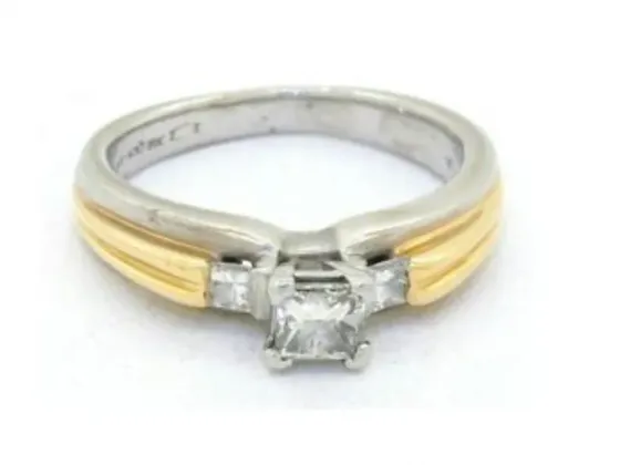 Platinum and gold ring with 0.59 ctw diamonds Tbilisi