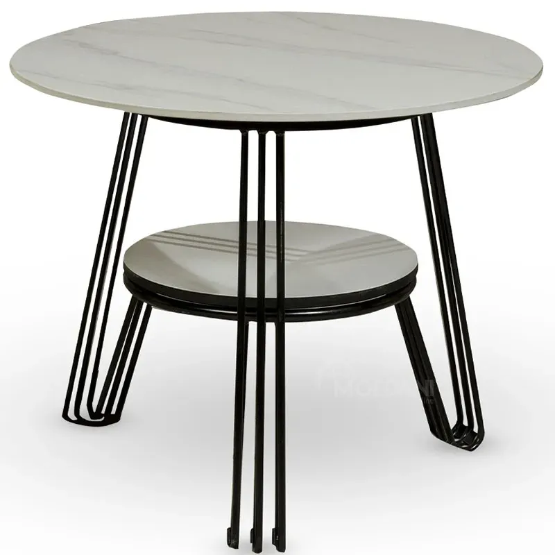 Round table with white ceramic granite top Tbilisi - photo 1