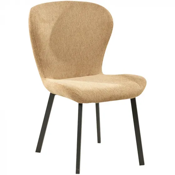 There is a brown chair on an iron frame. Tbilisi