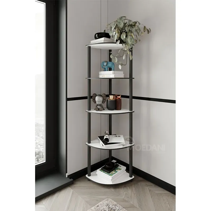 5 დონიანი კუთხის თეთრი თარო თბილისი - photo 1