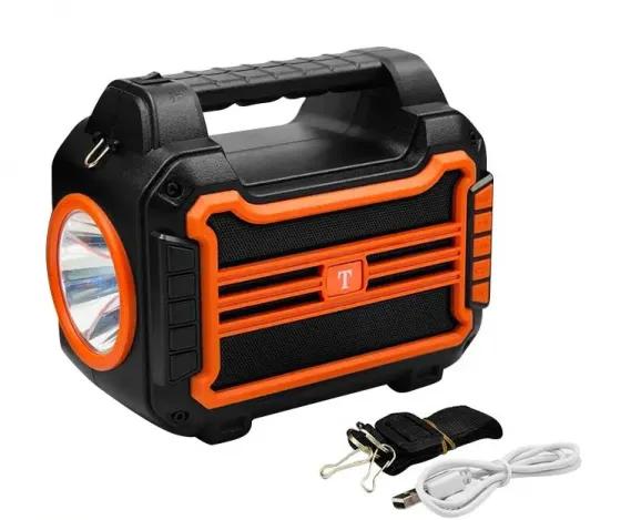 Დინამიკი Portable bluetooth speaker T-719A solar charger თბილისი