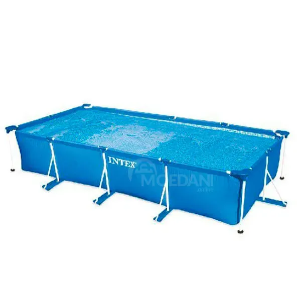 Მარხკუთხა კარკასული აუზი მთელი ოჯახისთვის Intex თბილისი - photo 1