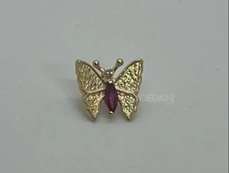 Butterfly pendant with ruby and diamond Tbilisi - photo 1