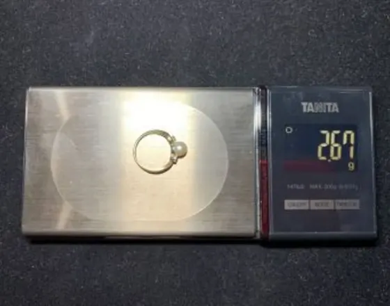 Wedding ring with pearls and diamonds Tbilisi