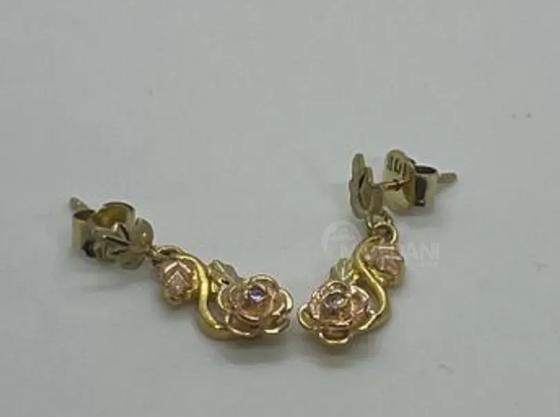 Tricolor diamond earrings Tbilisi - photo 1