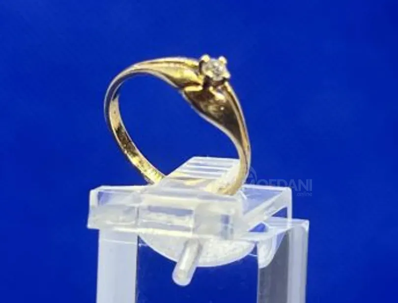 Wedding ring with 0.06ct diamond Tbilisi - photo 1