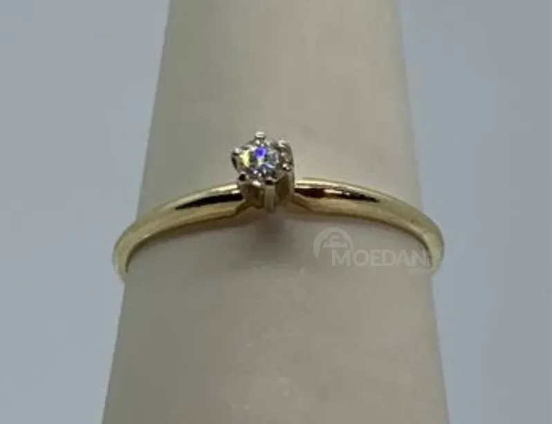 Wedding ring with 0.10ct diamond Tbilisi - photo 1