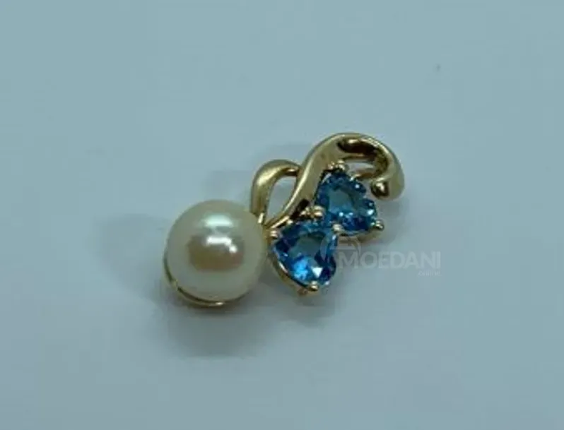 Amethyst pendant with topaz and pearl Tbilisi - photo 1