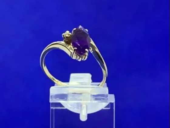 Amethyst and diamond engagement ring Tbilisi
