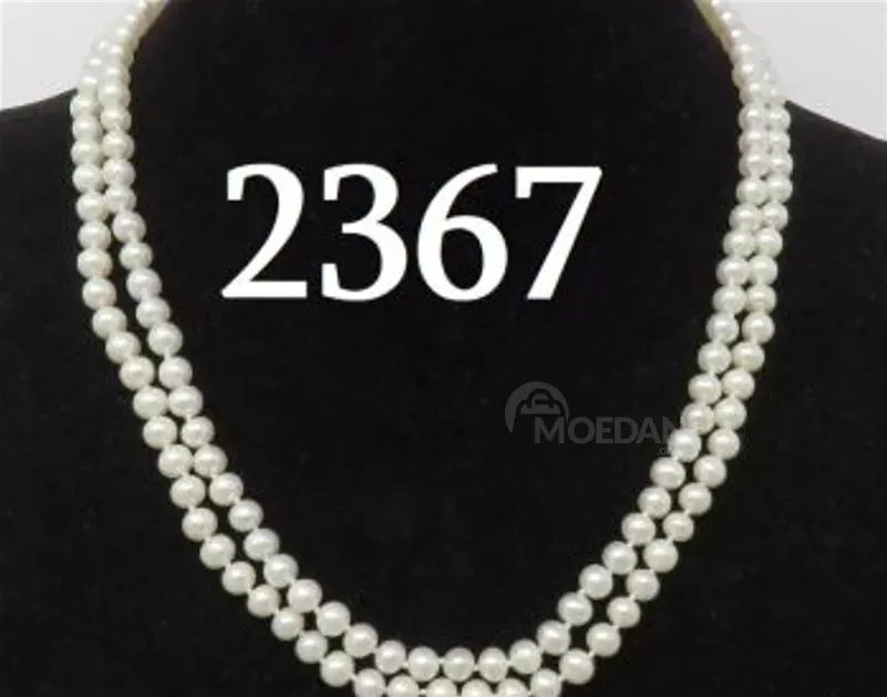 Ожерелье из натурального жемчуга с золотой застежкой Тбилиси - изображение 2