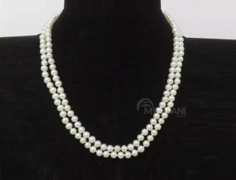 Ожерелье из натурального жемчуга с золотой застежкой Тбилиси - изображение 1