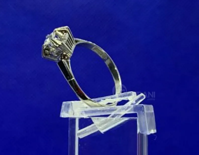 Platinum ring with 0.30ct diamond Tbilisi - photo 3