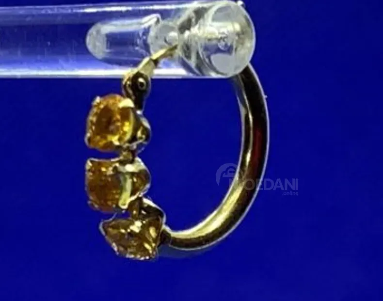 2-carat yellow sapphire earrings, 10 ctw Tbilisi - photo 3