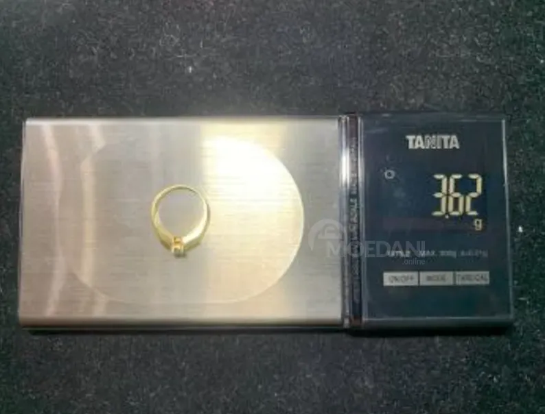 Wedding ring with topaz and diamonds Tbilisi - photo 4