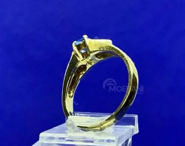 Wedding ring with topaz and diamonds Tbilisi - photo 2