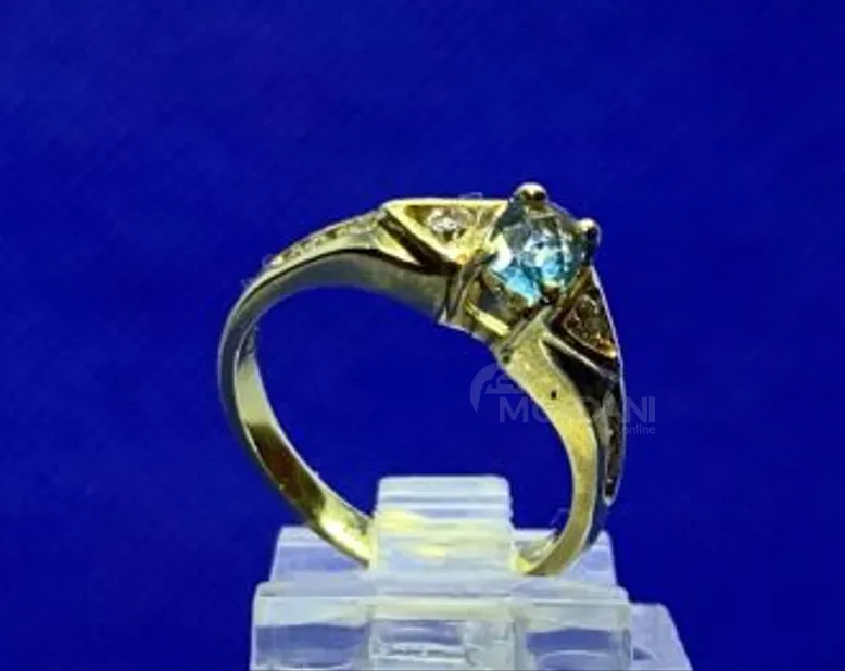 Wedding ring with topaz and diamonds Tbilisi - photo 1
