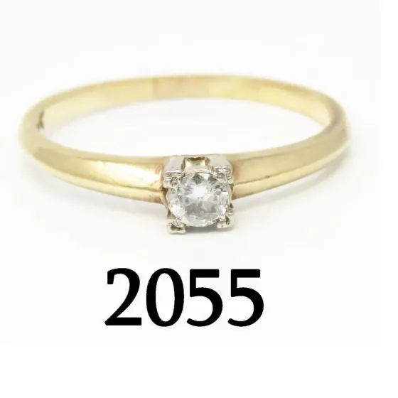 Ოქროს ბეჭედი 0, 18ct ბრილიანტით თბილისი