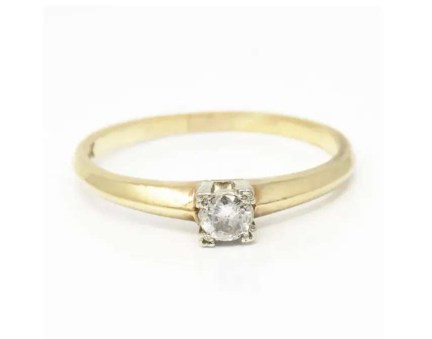 Wedding ring with 0.18ct diamond Tbilisi - photo 1