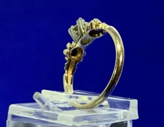 Ოქროს ბეჭედი 0, 12 ct ბრილიანტით თბილისი