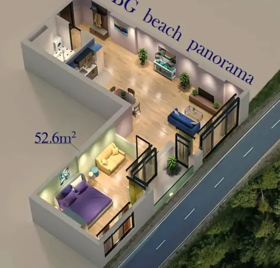 Сдам 3-комн. квартиру на сутки в Батуми  52м² 14/25 эт. Батуми