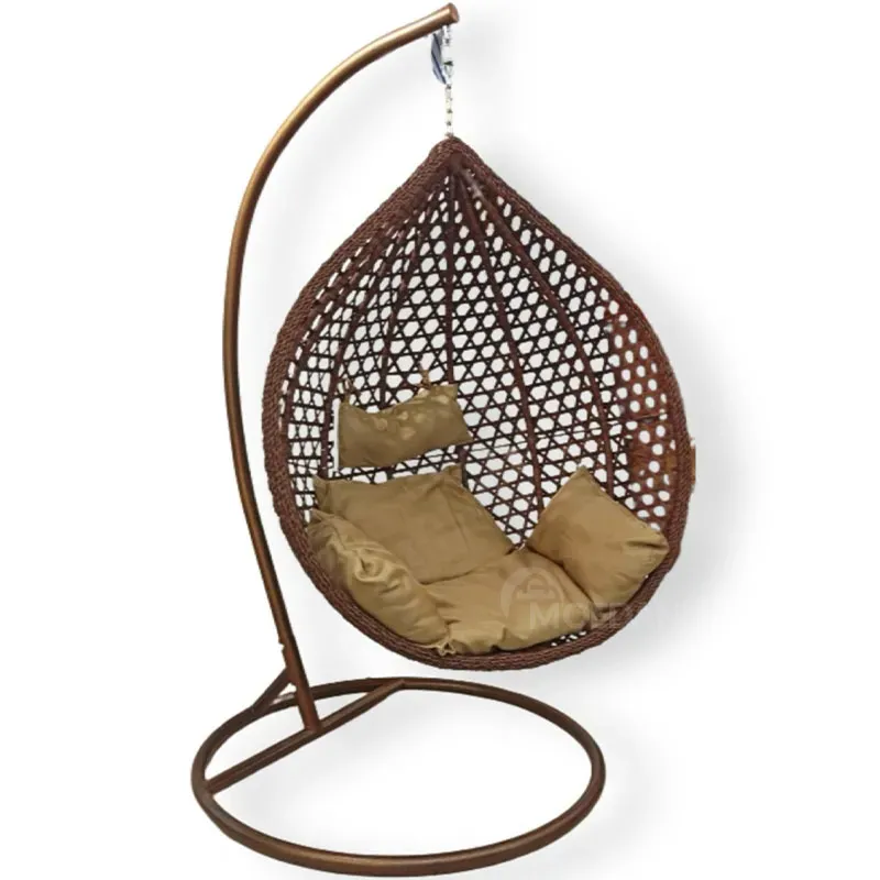 Уличные качели SC-005Fp (коричневые с бежевой подушкой) Тбилиси - изображение 1