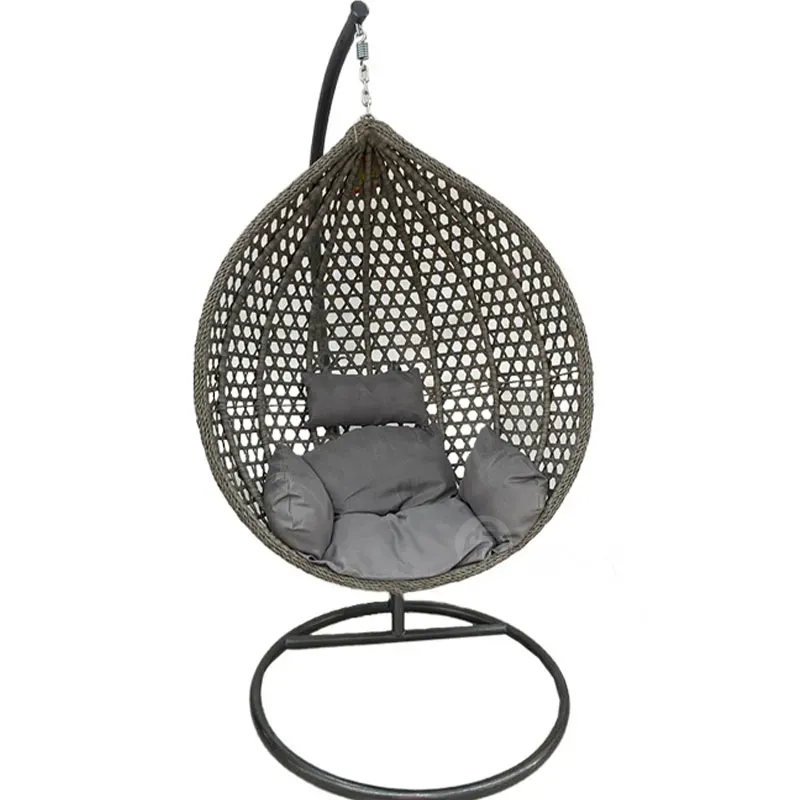 Кресло-качалка (серое с серыми подушками) Тбилиси - изображение 1