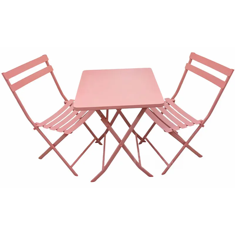 Садовый комплект мебели стол и 2 стула MH-21808 розовый Тбилиси - изображение 1