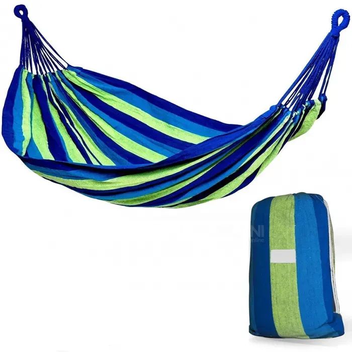 Ტილოს ორ ადგილიანი ჭრელი ჰამაკი HAM190x150B თბილისი - photo 1