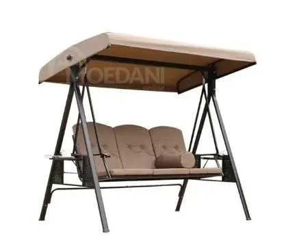 Металлические качели коричневые Ls372 3-местные Тбилиси - изображение 2