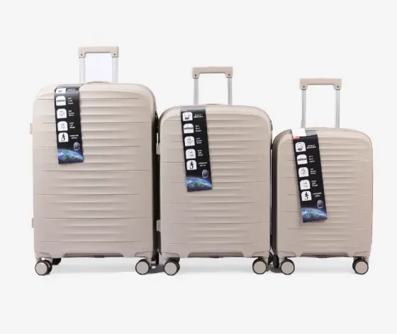Силиконовый чемодан открытый капучино 75x45x30 см 30 кг Тбилиси
