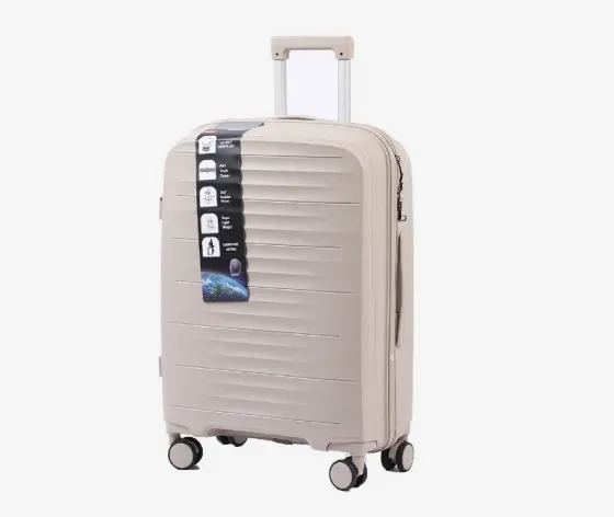 Силиконовый чемодан открытый капучино 75x45x30 см 30 кг Тбилиси