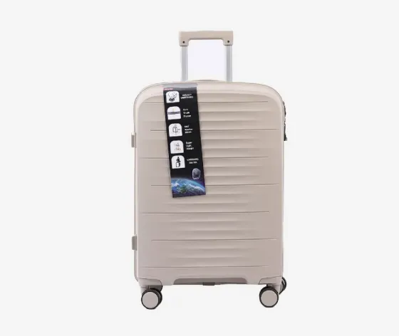 Силиконовый чемодан открытый капучино 75x45x30 см 30 кг Тбилиси