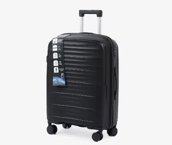 Силиконовый чемодан черный 75x45x30 см 30 кг Тбилиси