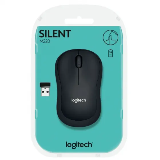 Mouse Logitech M220 Silent Charcoal OFL L910-004878 Tbilisi