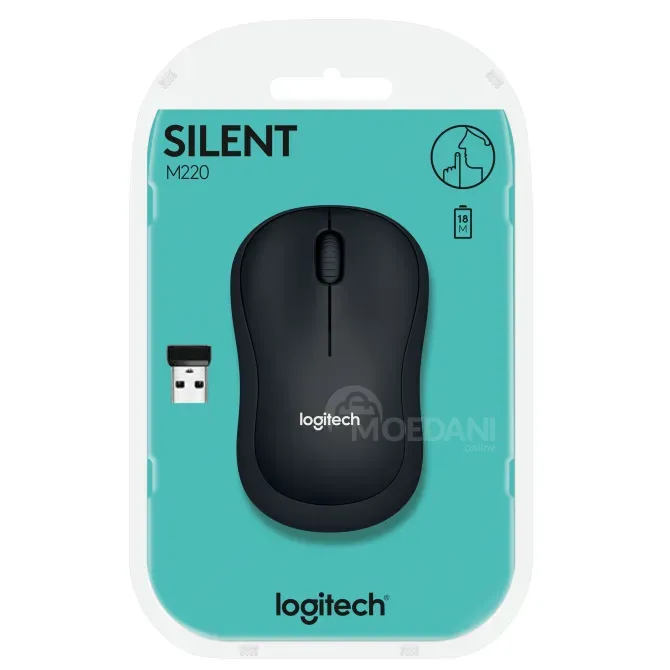 Мышь Logitech M220 Silent Charcoal OFL L910-004878 Тбилиси - изображение 2
