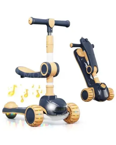 Детский самокат с сиденьем 758-1-Б Тбилиси - изображение 1