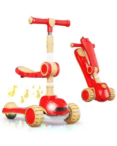 Детский самокат с сиденьем 758-1-R Тбилиси - изображение 1