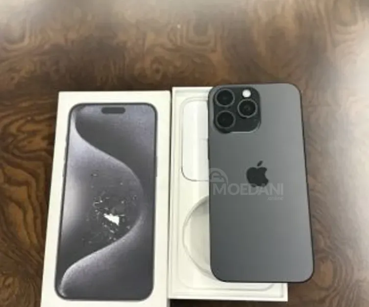 iPhone 15 Pro Max Titanium Black 1 TB თბილისი - photo 1