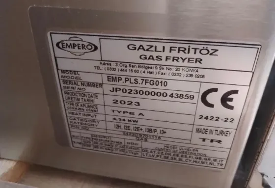 Restaurant Equipment Emperos Gas Fryer Emperos Gas Grill Food Warming Rack Tbilisi