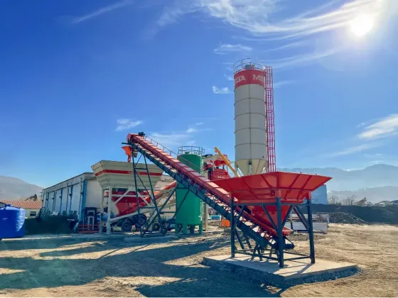 Mobile concrete batching plant 10 cubic meters Tbilisi