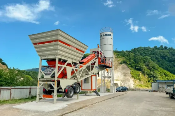 Mobile concrete batching plant - 100 m³ - fast delivery Tbilisi
