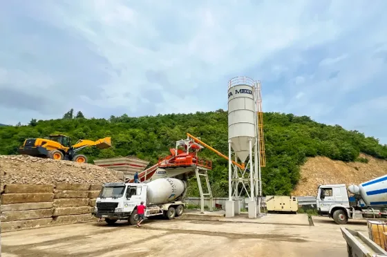 Mobile concrete batching plant - 100 m³ - fast delivery Tbilisi