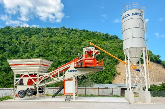 Mobile concrete batching plant - 100 m³ - fast delivery Tbilisi