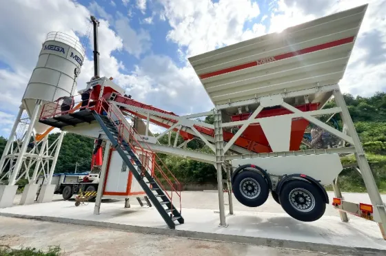 Mobile concrete batching plant - 100 m³ - fast delivery Tbilisi
