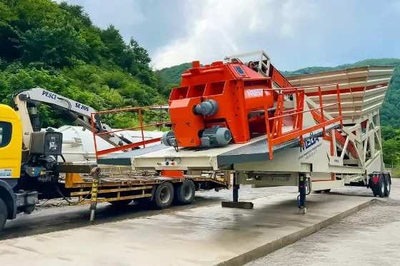Mobile concrete batching plant - 100 m³ - fast delivery Tbilisi