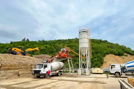 Mobile concrete batching plant -100 m³- fast delivery Tbilisi